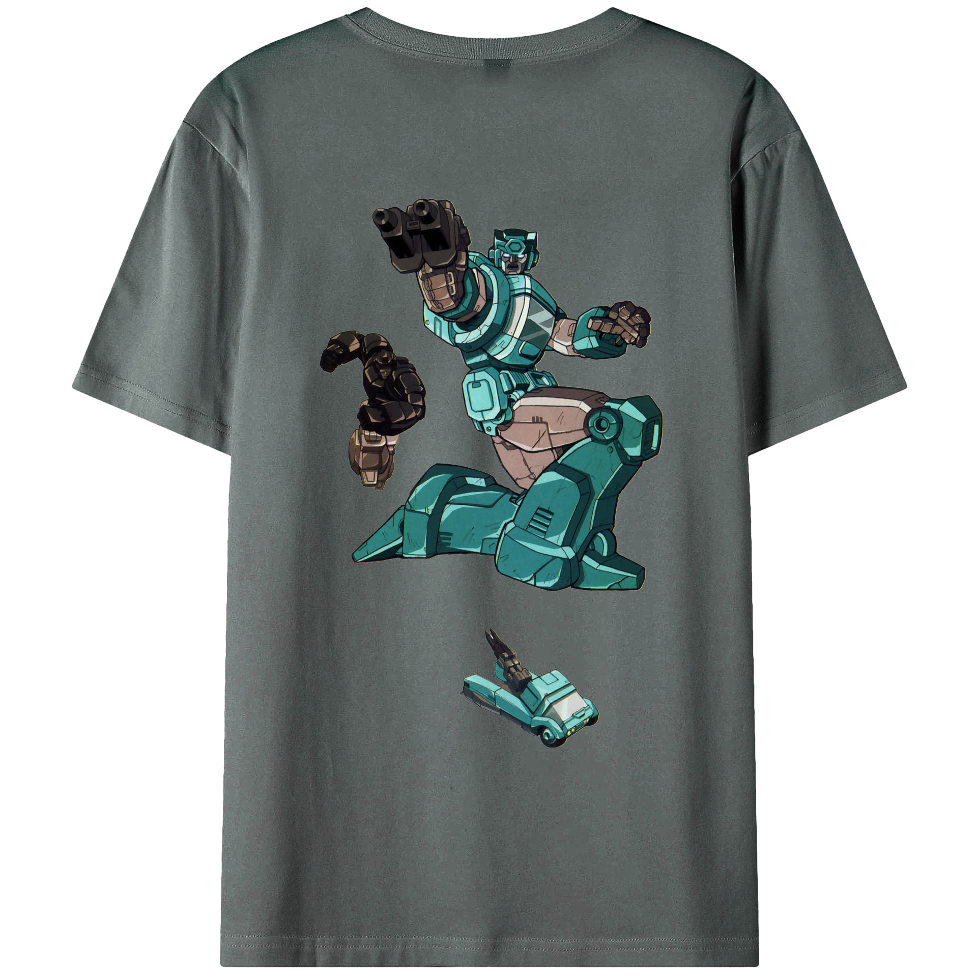 （画像用）  綿100％ メンズ半袖Tシャツ（バックプリント） 通気性